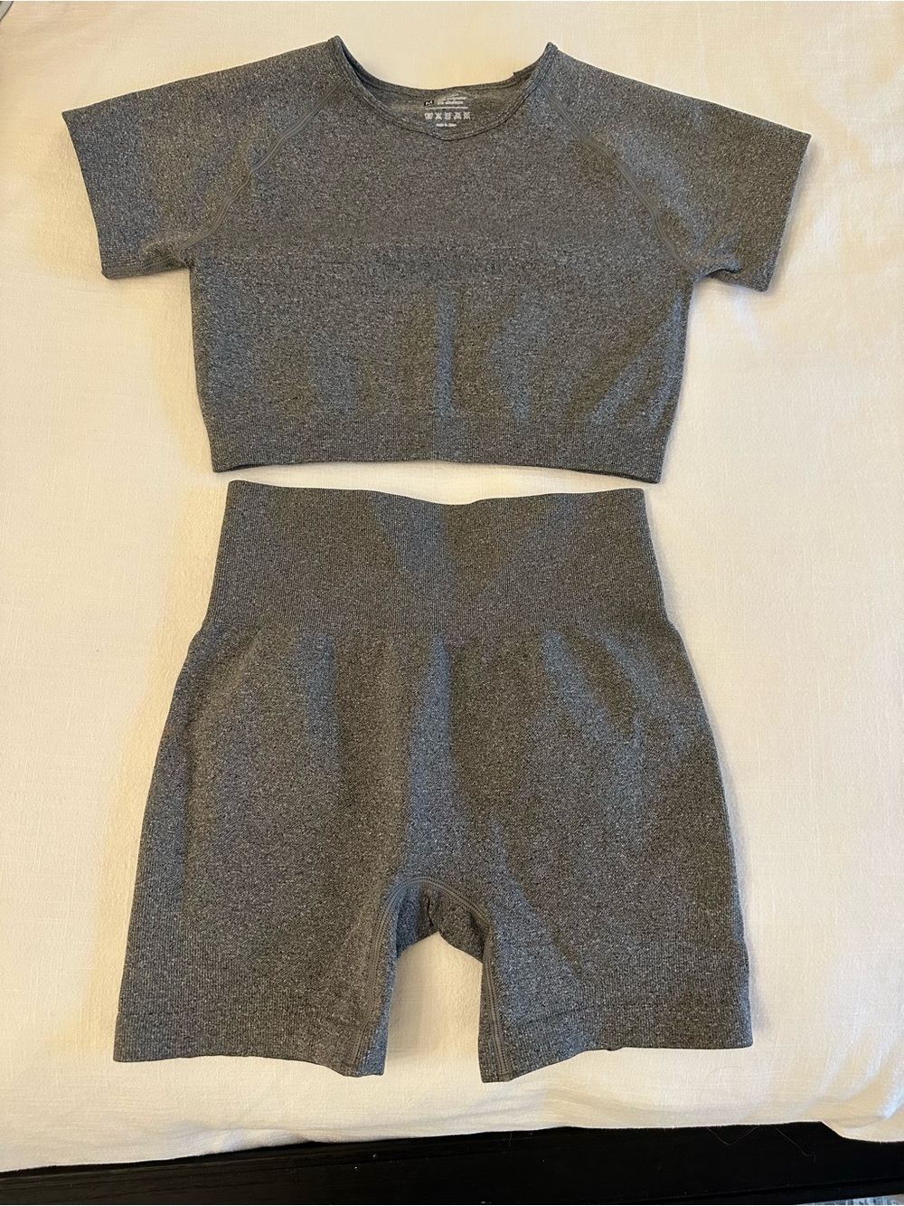 Amazon Women's Athletic Short Set in Dark Gray
